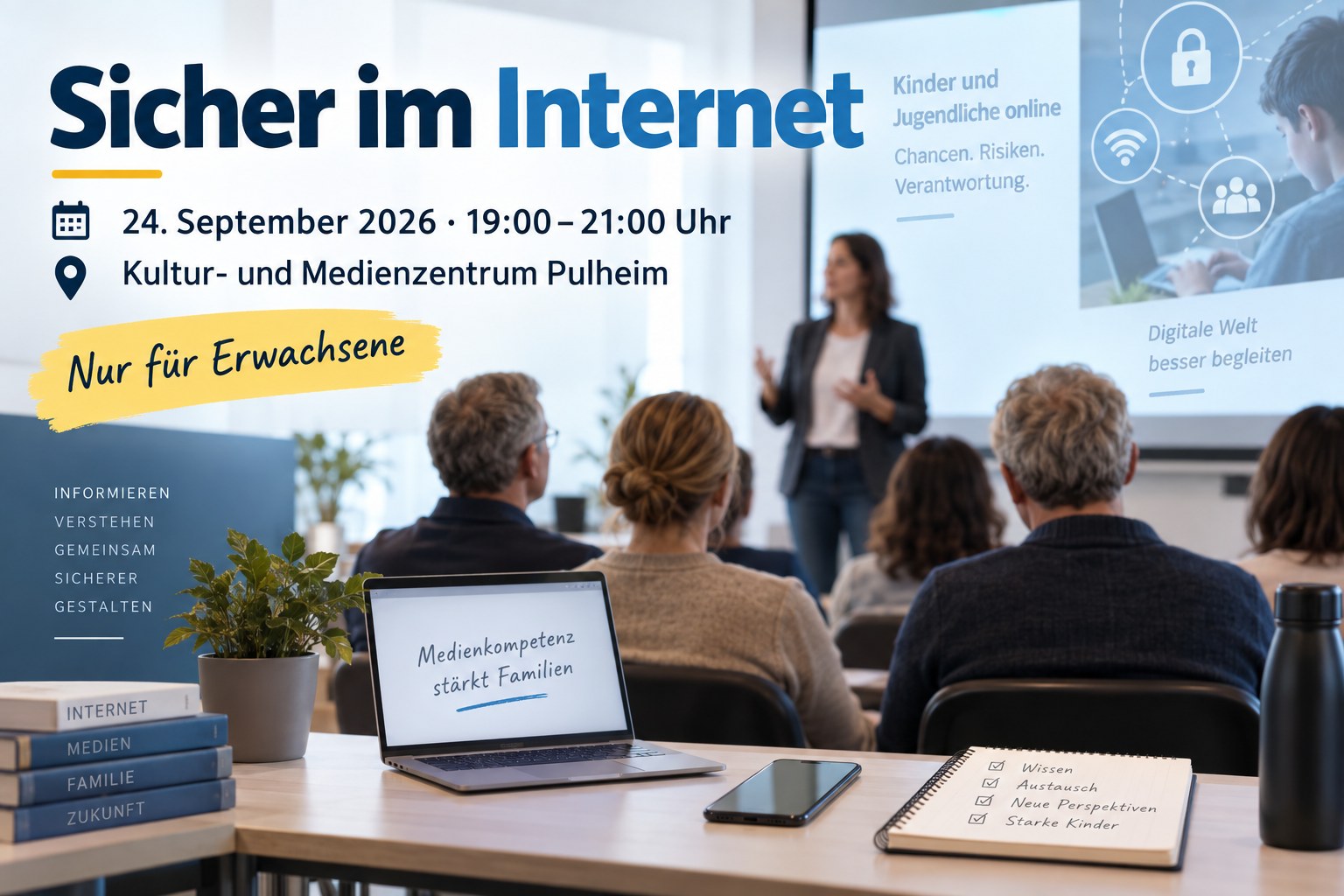 Informationsabend Sicher im Internet im Kultur- und Medienzentrum Pulheim